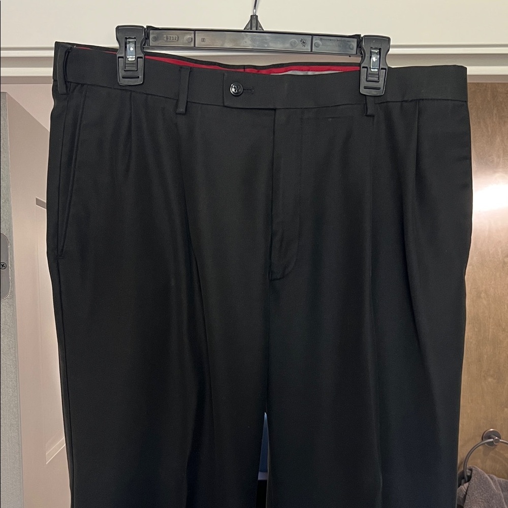 Louis Raphael Rosso Classic Black Dress Pants Men’s Size 36